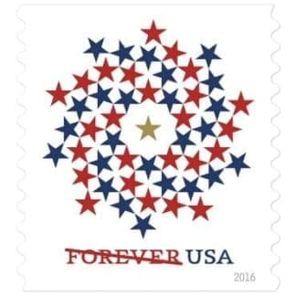 Patriotic Spiral Forever Stamps