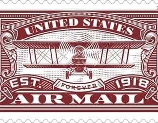 US Air Mail Red Forever Stamp