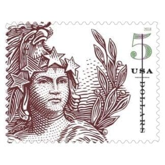$5.00 Statue Of Freedom (Sheet of 4)